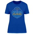thumbnail image 1 of Australia Blue Waves Heart T-Shirt Women -Image by Shutterstock, Female Large, 1 of 2