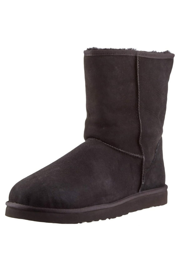 Australia Classic Short Men Round Toe Suede Black Winter Boot