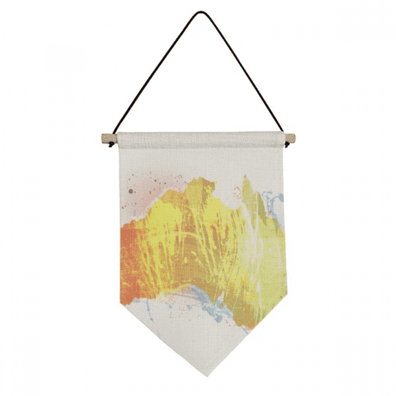 Australia Colorful Map Illustration Pattern Canvas Flag Hanging Wall Art Decor Banner