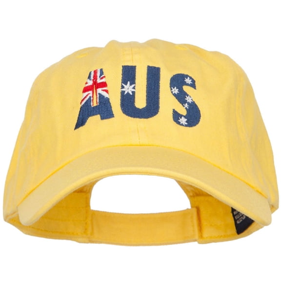 Australia Embroidered Low Profile Cap - Yellow OSFM