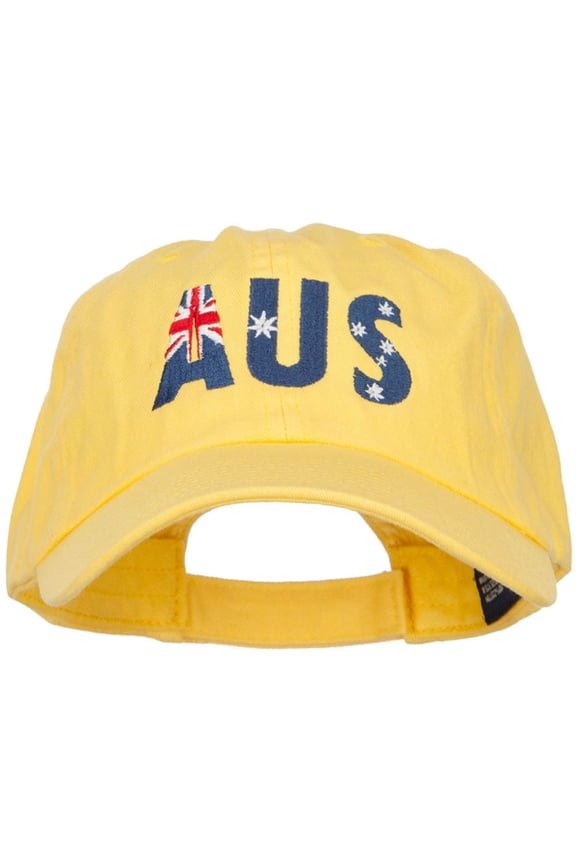 Australia Embroidered Low Profile Cap - Yellow OSFM