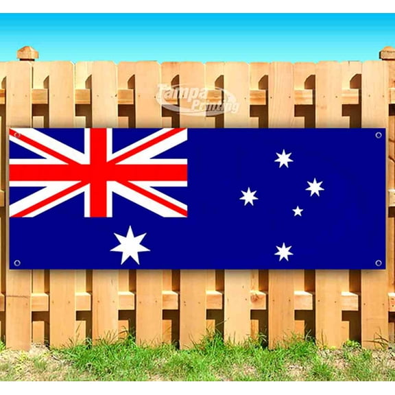 Australia Flag 13 oz Vinyl Banner With Metal Grommets