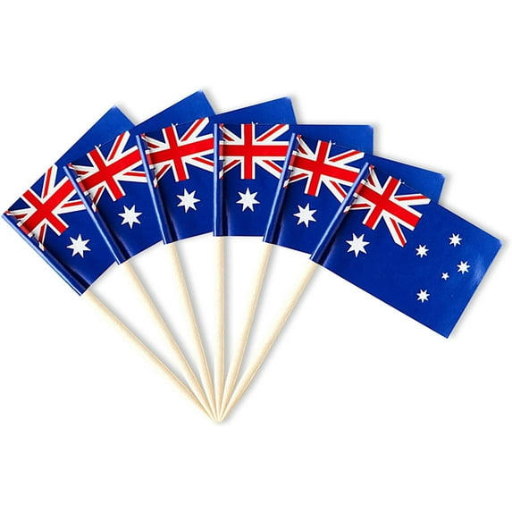 Buy QQSD Australia Toothpick Flag Australian Sall Ini Cupcake Topper