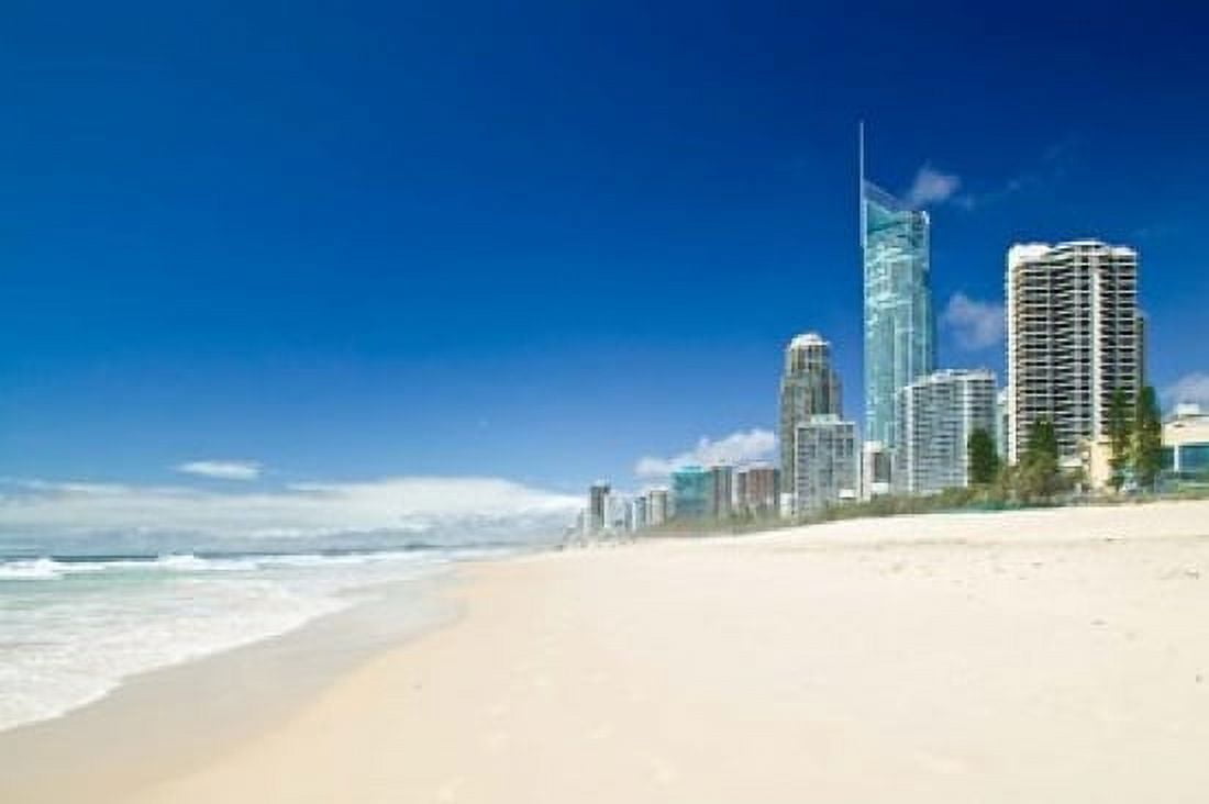 Australia Gold Coast Surfers Paradise Beach Canvas Art - Walter Bibikow DanitaDelimont (36 x 24)