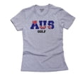 thumbnail image 1 of Australia Golf - Olympic Games - Rio - Flag Women's Cotton Grey T-Shirt, 1 of 2
