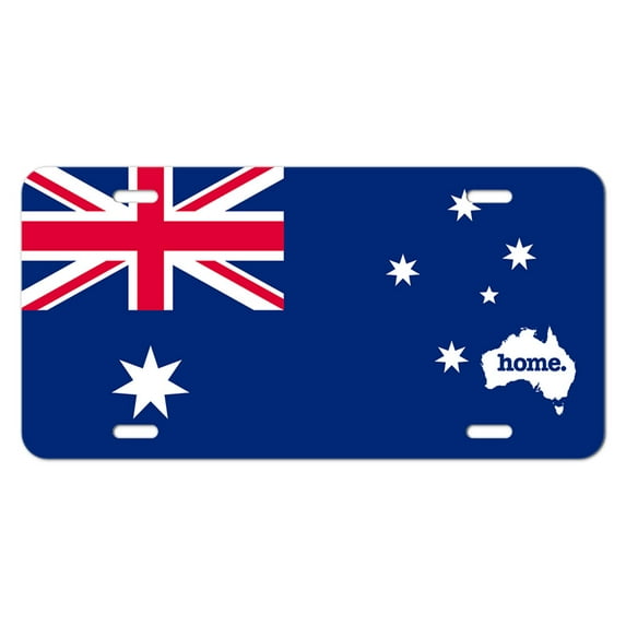 Australia Home Country Novelty Metal Vanity License Tag Plate - Flag