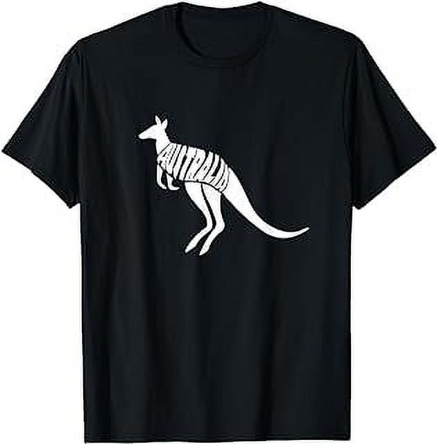Australia Kangaroo Word Art Funny Animal TShirt