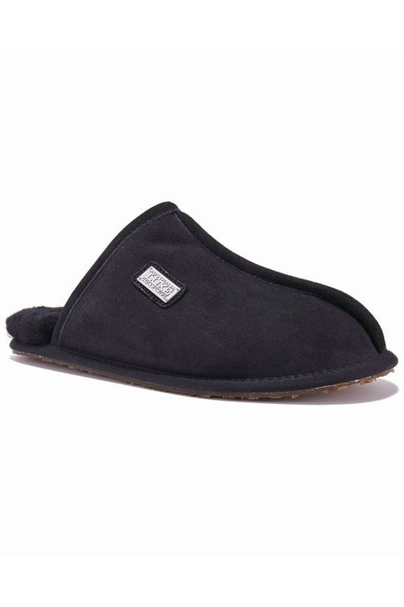 Collective Closed Leather Mule, XL, Black