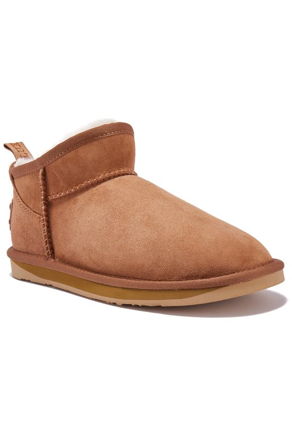 Collective Cosy Ultra Short Suede Boot, 10, Grey