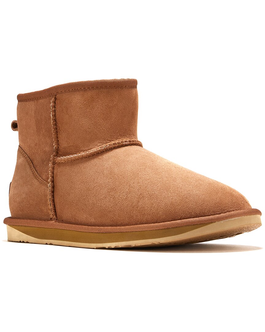 Australia Luxe Collective Men\'s Luxe Leather Boots Shearling size 11 NWT Tan Luxe take on the classic pull on grade A sheepskin boot in a  main image 3