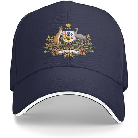 Australia National Emblem Adjustable Baseball Cap Unisex Sandwich Dad Hat Golf Hat