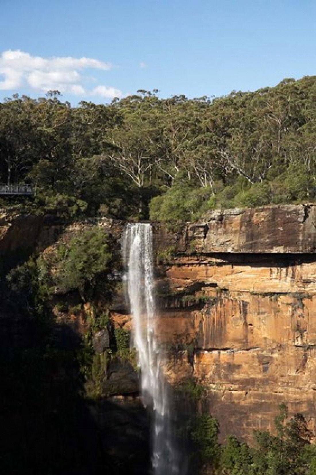 Australia New South Wales Fitzroy Waterfall Morton NP Canvas Art - David Wall DanitaDelimont (17 x 26)