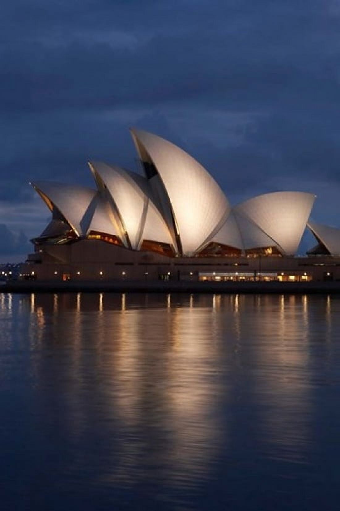 Australia New South Wales Sydney Opera House Silhouette Canvas Art - David Wall (24 x 36)