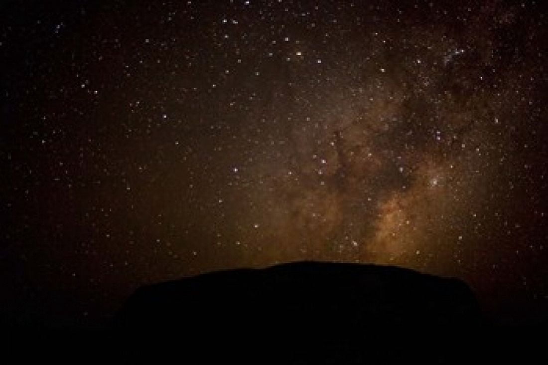Australia No Territory Uluru-Kata Tjuta NP Stars Canvas Art - Paul Souders DanitaDelimont (36 x 24)
