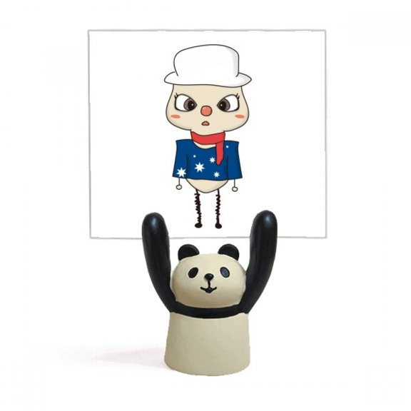 Australia Oceania Canberra Flag UU Memo Holder Cartoon Animal Panda Stand Decoration
