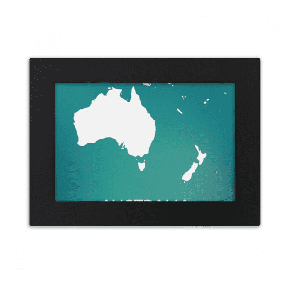 Australia Oceania Continent Outline Map Desktop Photo Frame Ornaments Picture Art Painting