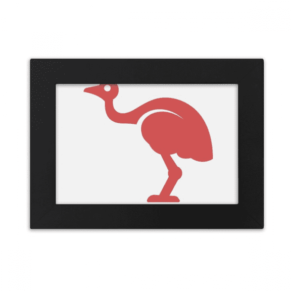 Australia Ostrich Retro Style Red Illustration Desktop Photo Frame Ornaments Picture Art Painting