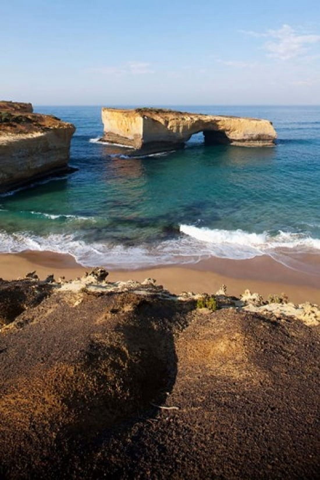 Australia Port Campbell Tasman Sea cliffs Canvas Art - Paul Souders DanitaDelimont (19 x 29)