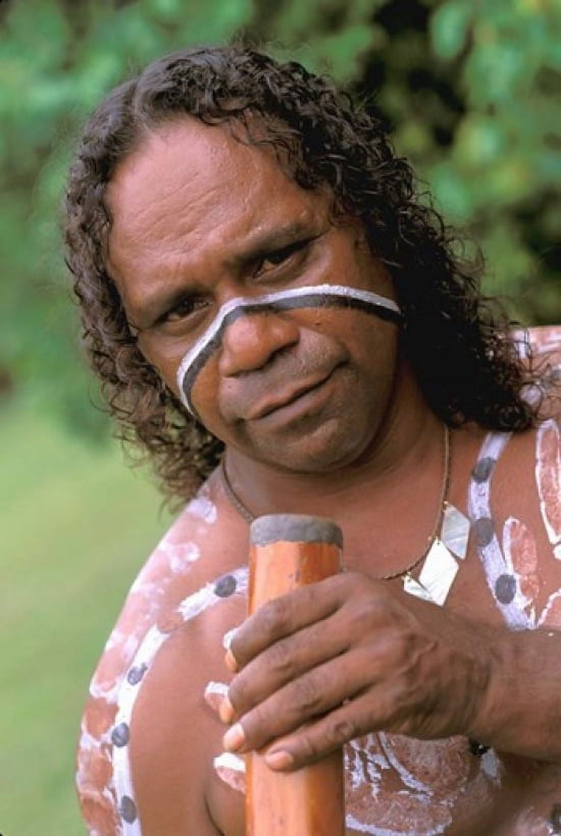 Australia Queensland Caims Aboriginal Didgeridoo Canvas Art - Bill Bachmann DanitaDelimont (24 x 36)