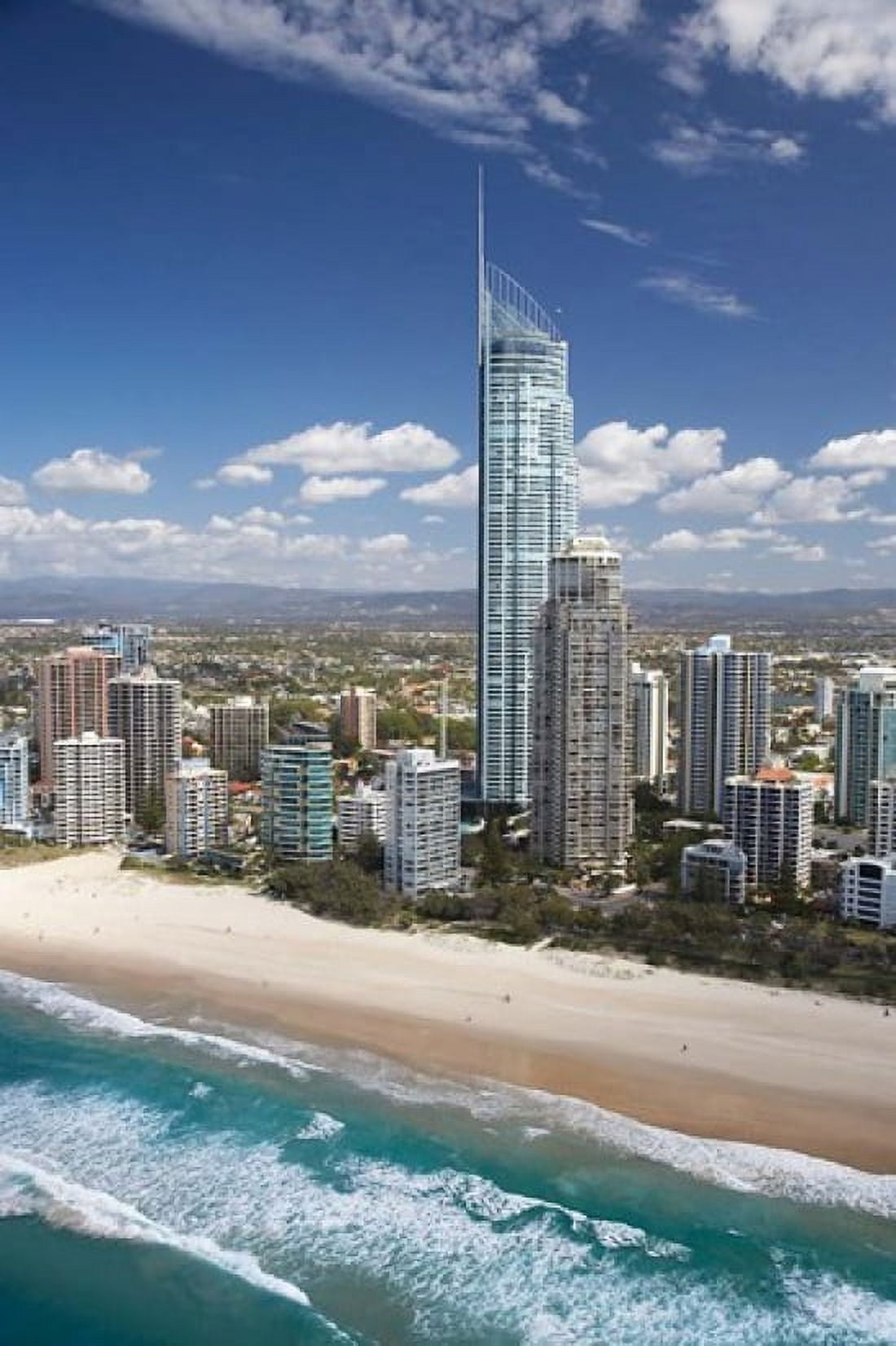 Australia Queensland Gold Coast City skyline Canvas Art - David Wall DanitaDelimont (23 x 34)