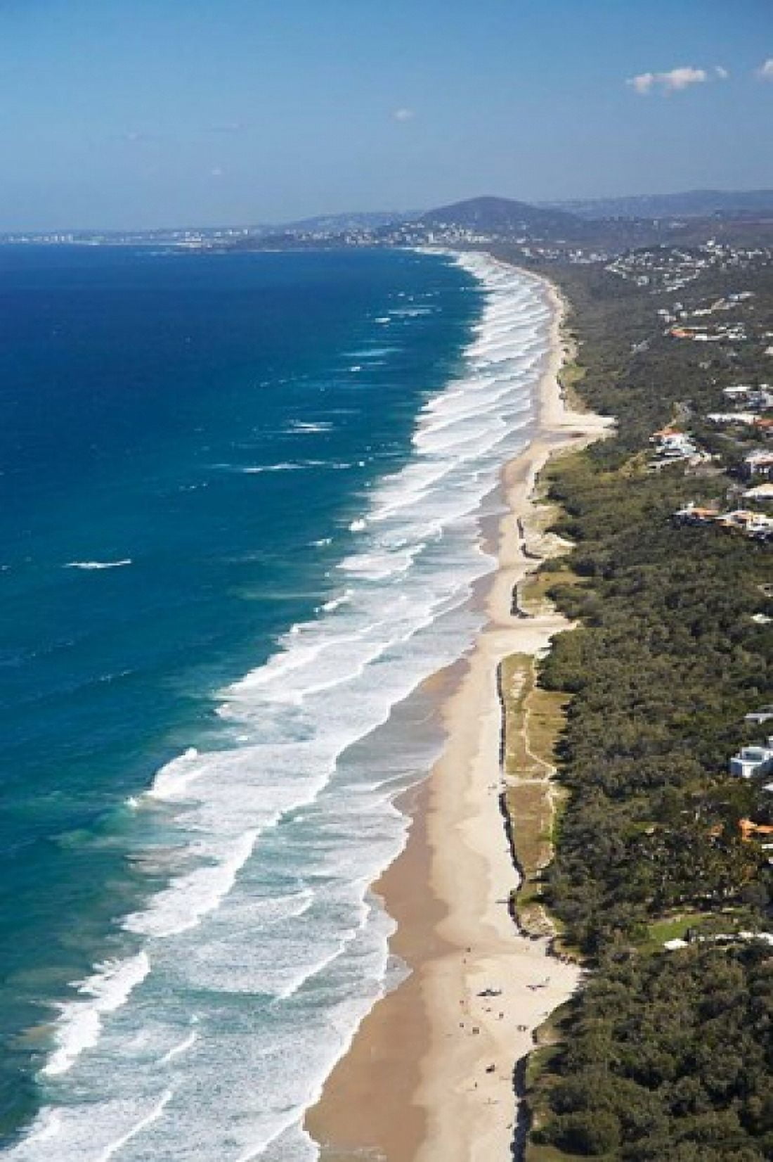 Australia Queensland Sunshine Beach coastline Canvas Art - David Wall DanitaDelimont (17 x 26)
