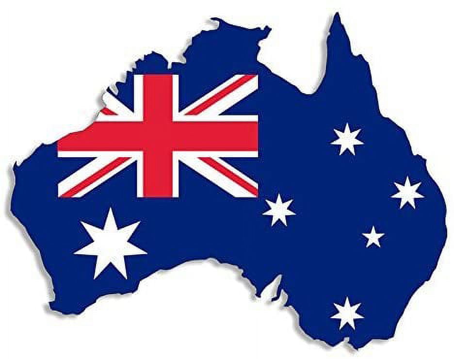 Australia Shaped Australian Flag 3m Reflective Sticker