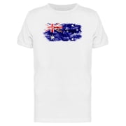 Australia Smoky Flag T-Shirt Men -Image by Shutterstock, Male x-Large