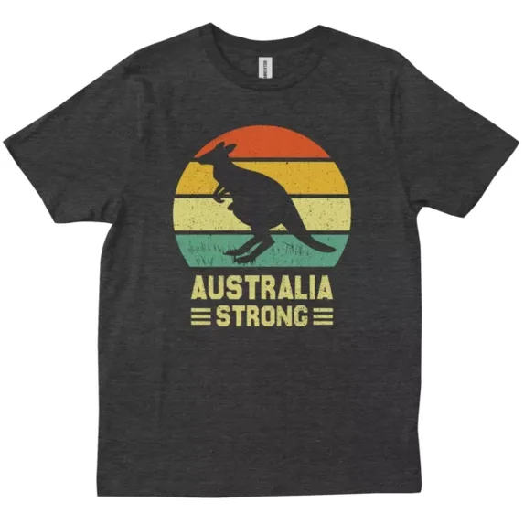 Australia Strong Retro Kangaroo Lovers Friend Family Birthday Gift New T-Shirt Unisex S-5XL Hot Trending Shirt, Vintage Birthday Gift