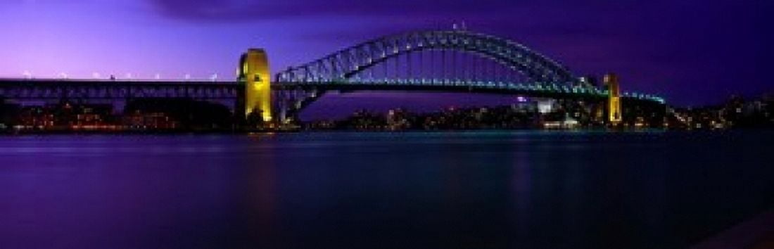 Australia Sydney Harbor Bridge Canvas Art - Panoramic Images (18 x 6)