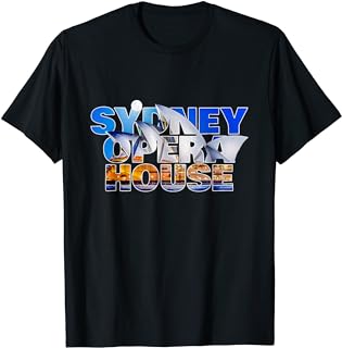 Australia Sydney Harbor Bridge Opera House Skyline T-Shirt - Walmart.com