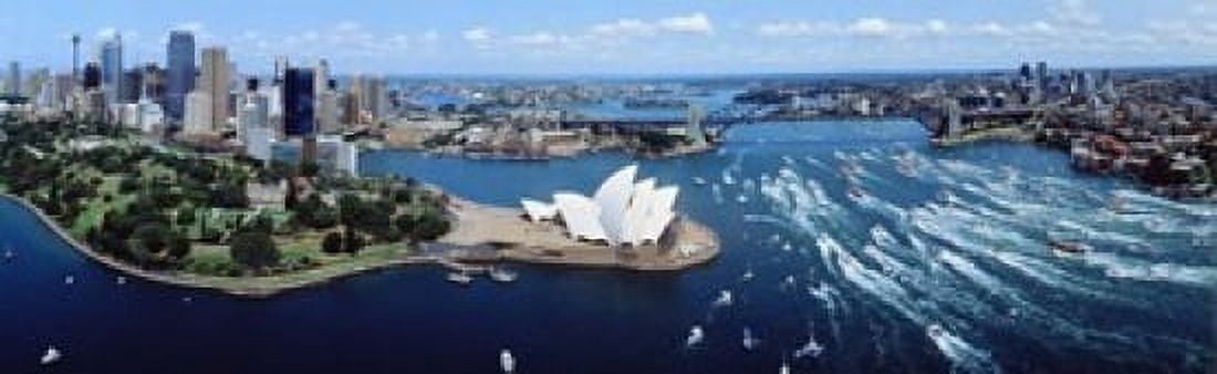 Australia Sydney aerial Canvas Art - Panoramic Images (18 x 6)