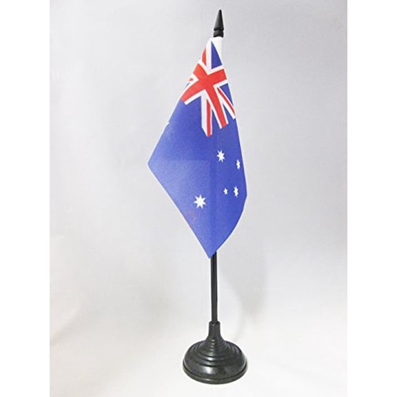 Australia Table Flag 4'' x 6'' plastic stick and base