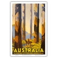 thumbnail image 1 of Australia - The Tallest Trees in the British Empire - Marysville Victoria - Vintage Travel Poster by Percy Trompf c.1930 - Master Art Print (Unframed) 12in x 18in, 1 of 4