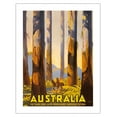 thumbnail image 1 of Australia - The Tallest Trees in the British Empire - Marysville Victoria - Vintage Travel Poster by Percy Trompf c.1930 - Bamboo Fine Art 290gsm Paper (Unframed) 17x22in, 1 of 4