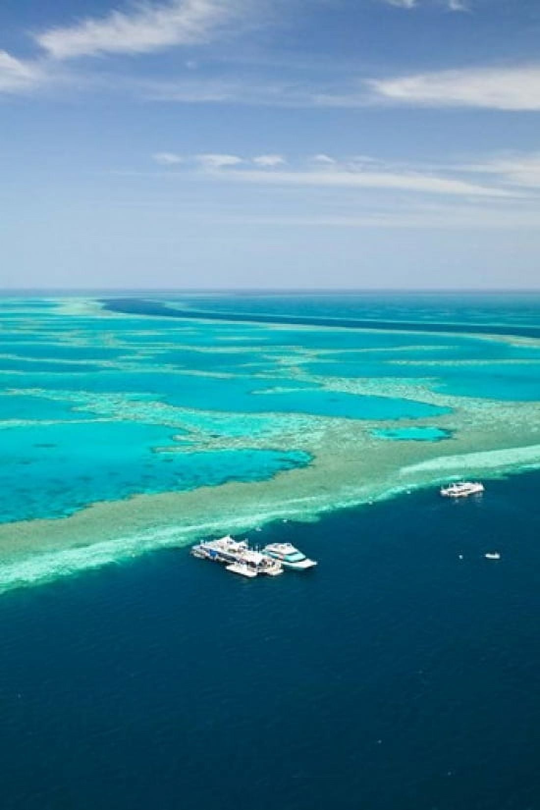 Australia Whitsunday Coast Great Barrier Reef (vertical) Canvas Art - Walter Bibikow DanitaDelimont (17 x 25)