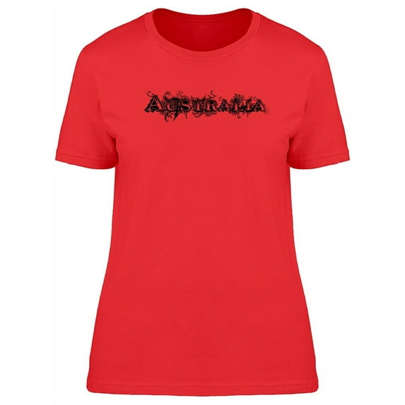 Australia With Retro Font T-Shirt Women -Image by Shutterstock, Female Large