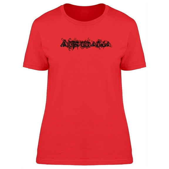 Australia With Retro Font T-Shirt Women -Image by Shutterstock, Female Medium