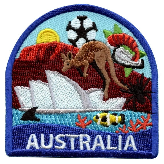 Australia World Showcase Travel Patch Souvenir History Vacation Embroidered Iron On