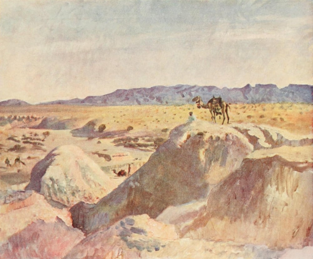 Australia in Palestine 1919 Magdhaba Canvas Art - Lieut GW Lambert (24 x 36)