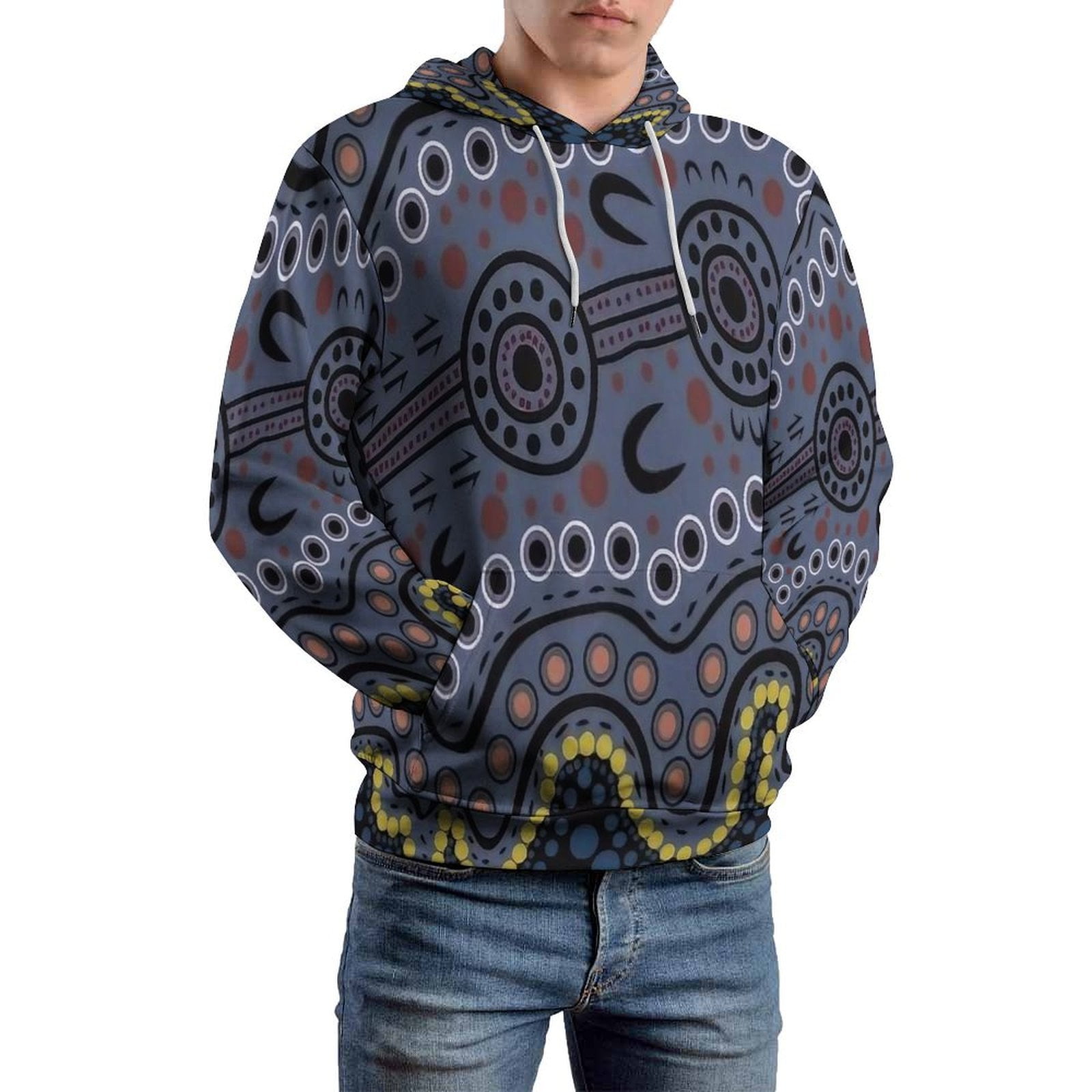 Men's AU Aboriginal Culture Printed Casual Tops