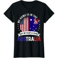 thumbnail image 1 of Australian American Patriot Heart is from Australia Flag T-Shirt, 1 of 3