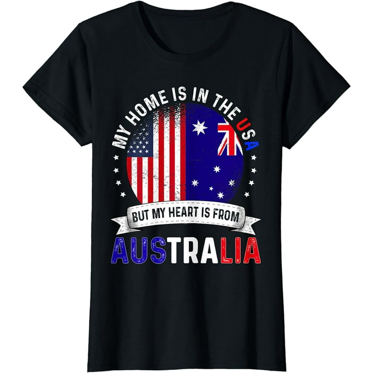 Australia Heart Flag T-Shirt Australia Heart Flag T-Shirt