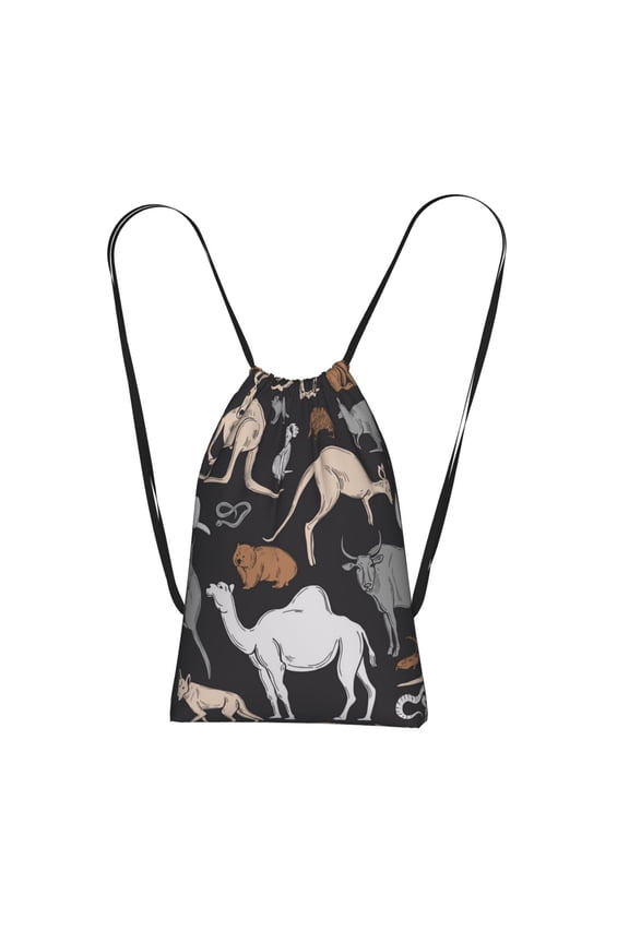 Australian Animals Koala Packable Drawstring Backpack, Lightweight Foldable Cinch Storage Bag for Gym Travel Shopping