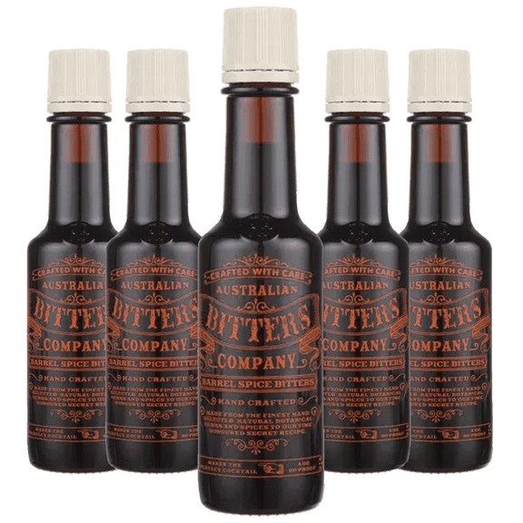 Australian Bitters Company Barrel Spice Bitters: Elevate Your Cocktails with 4oz Bottles Perfect for Classic Mixed Drinks