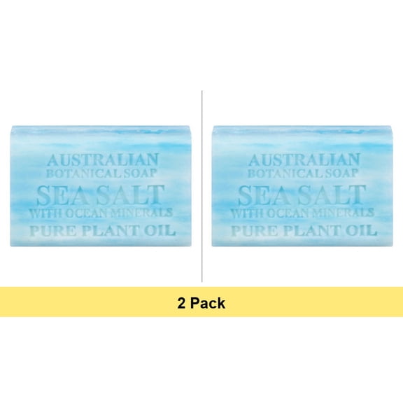 Australian Botanical Bar Soap, Sea Salt 6.6 Oz. - 2 Pack
