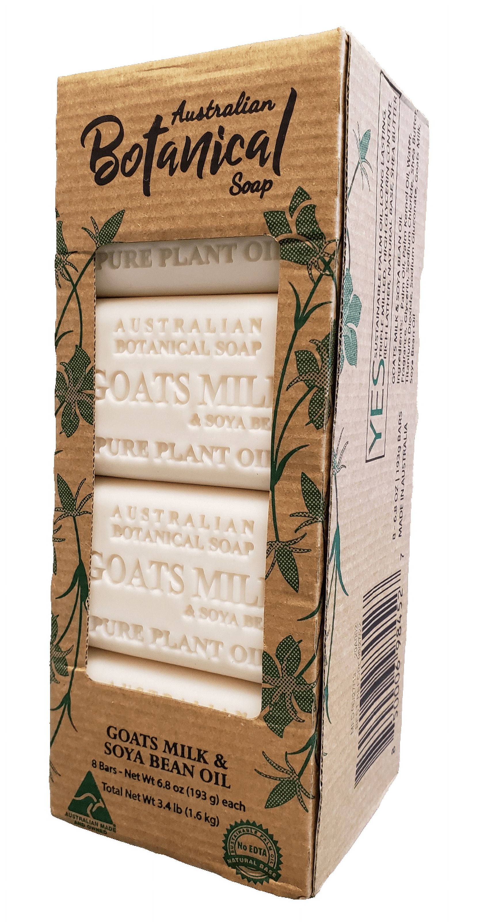 Australian Botanical Goats Milk & Soy Bean Oil Soap 8pk 