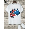 thumbnail image 1 of Australian Boxing Kangaroo T-Shirt - Australia Flag Tee , For Men/Women,Up to 5XL, 1 of 3