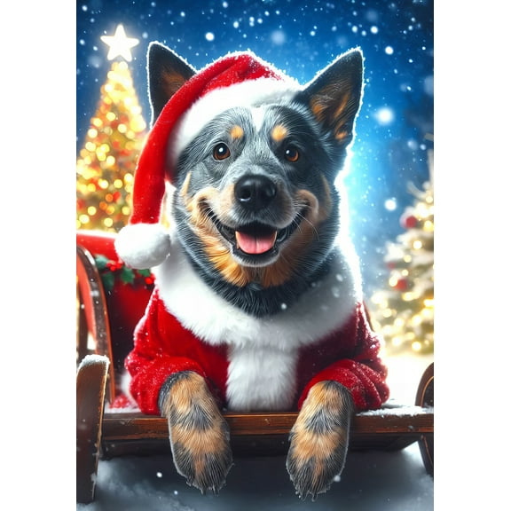 Australian Cattle Dog Blue - Best of Breed DCR Christmas Garden Flag 12" x 17"