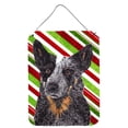 thumbnail image 1 of Australian Cattle Dog Candy Cane Holiday Christmas Wall or Door Hanging Prints, 1 of 2