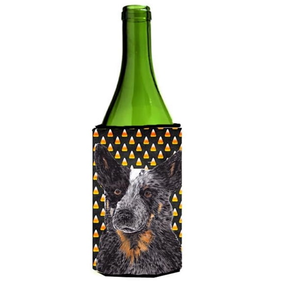 Australian Cattle Dog Candy Corn Halloween Wine Bottle Hugger - 24 oz.